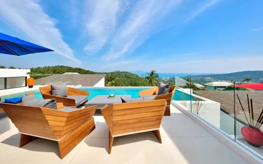 Iconic 6 Bed Luxury Sea view Villa Resort in Bophut