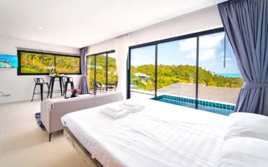 Beautiful 1 Bed Sea View Studio Apartment in Lamai