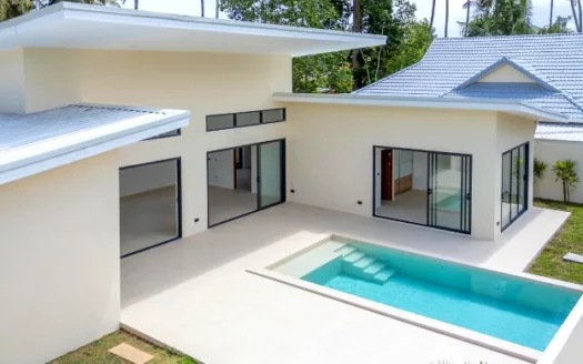 New Modern 3 Bed Pool Villas for Sale in Maenam