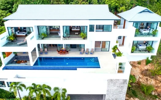 5 Bedroom Luxury Beach View Pool Villa in Plai Laem