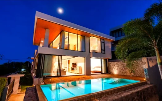 Stylish 3 Bed Luxury Pool Villa for Sale in Plai Laem