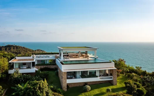 Luxury oceanfront villa Choeng Mon Koh Samui Thailand