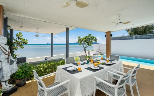 Koh Samui Beachfront Villa for Sale: Private 3-Bed Oasis in Bang Kao